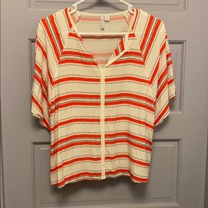 ELLE flutter sleeve top